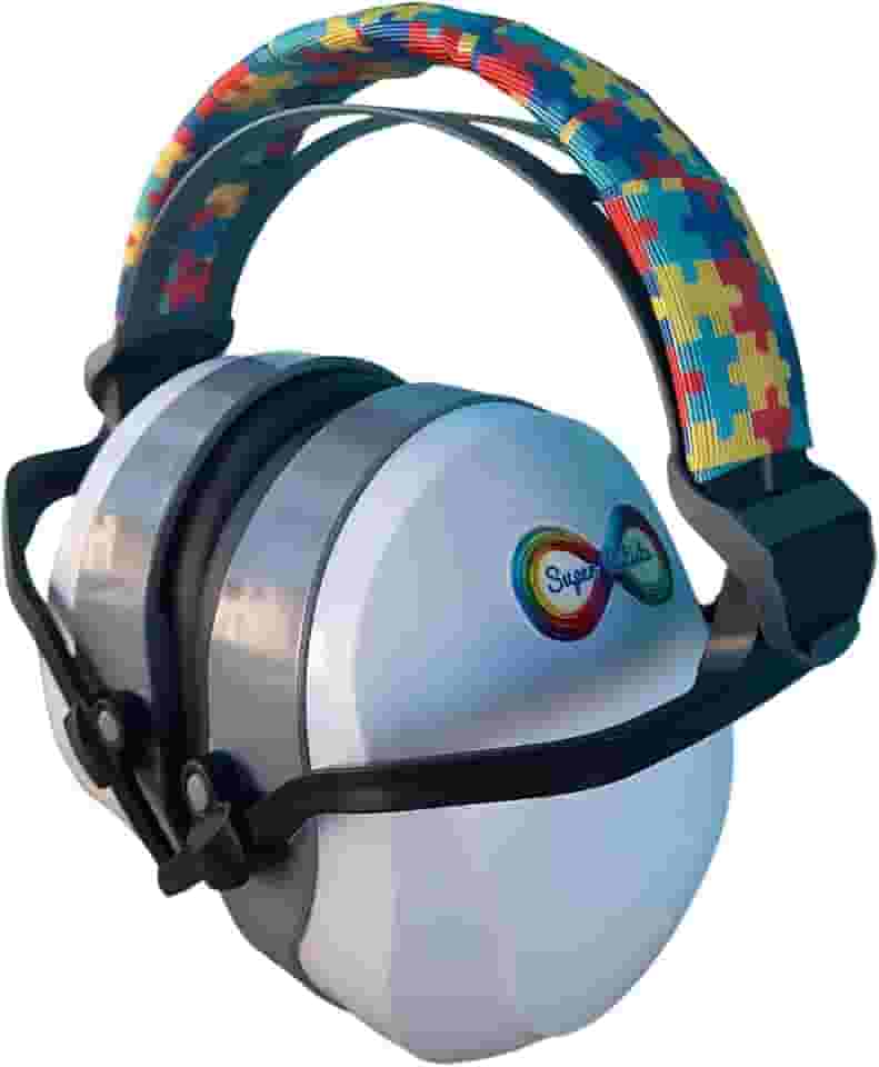 Abafador de Ruido 26 DB Branco para Autistas crianças e adolescentes