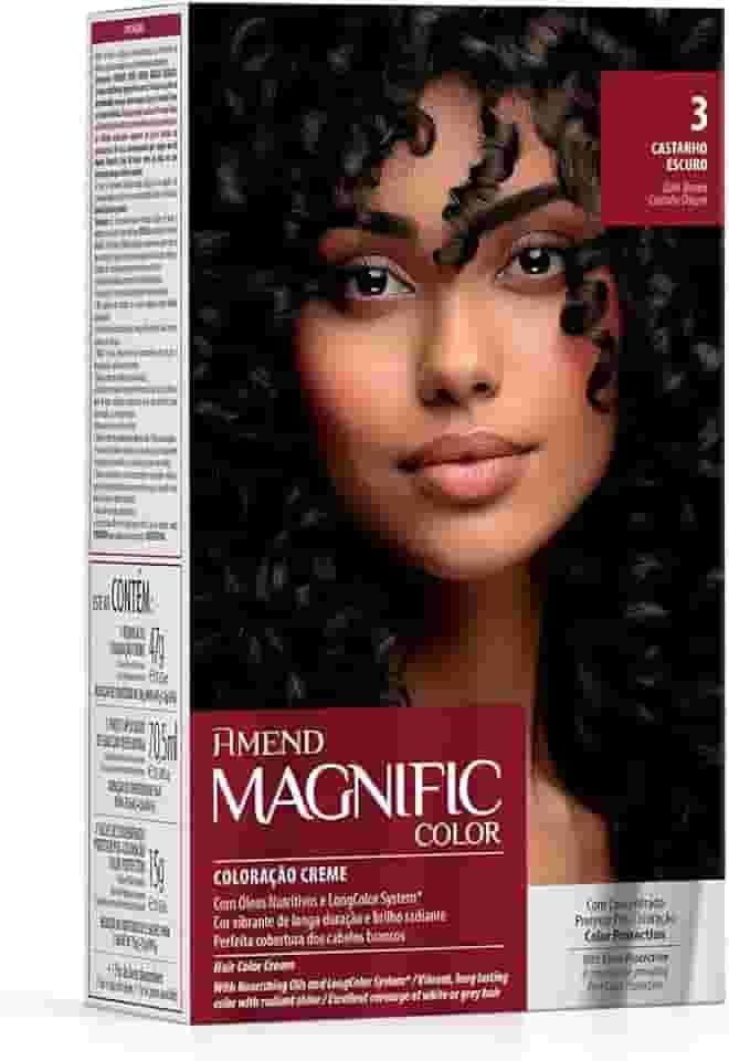 Kit Coloração Amend Magnific Color 3.0 Castanho Escuro