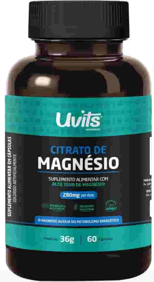 Citrato de Magnésio 280mg 60 Cápsulas - Uvits