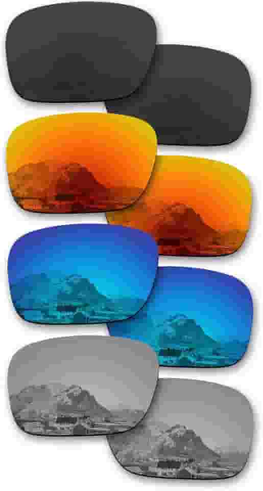 4 Pairs Polarized Replacement Lenses for Oakley Holbrook OO9102 Sunglasses