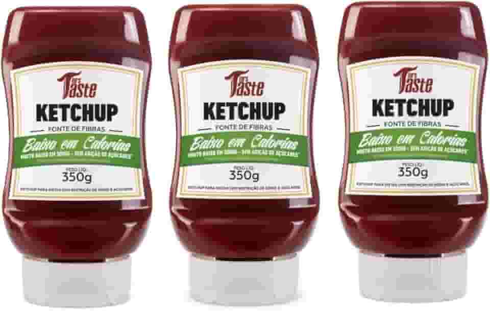 Kit com 3 Ketchup Mrs Taste Zero Calorias 350g