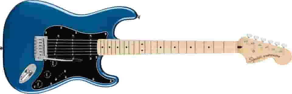 Guitarra elétrica Squier Affinity Series Stratocaster, com 2 anos de garantia, Lake Placid Blue, Maple Fingerboard