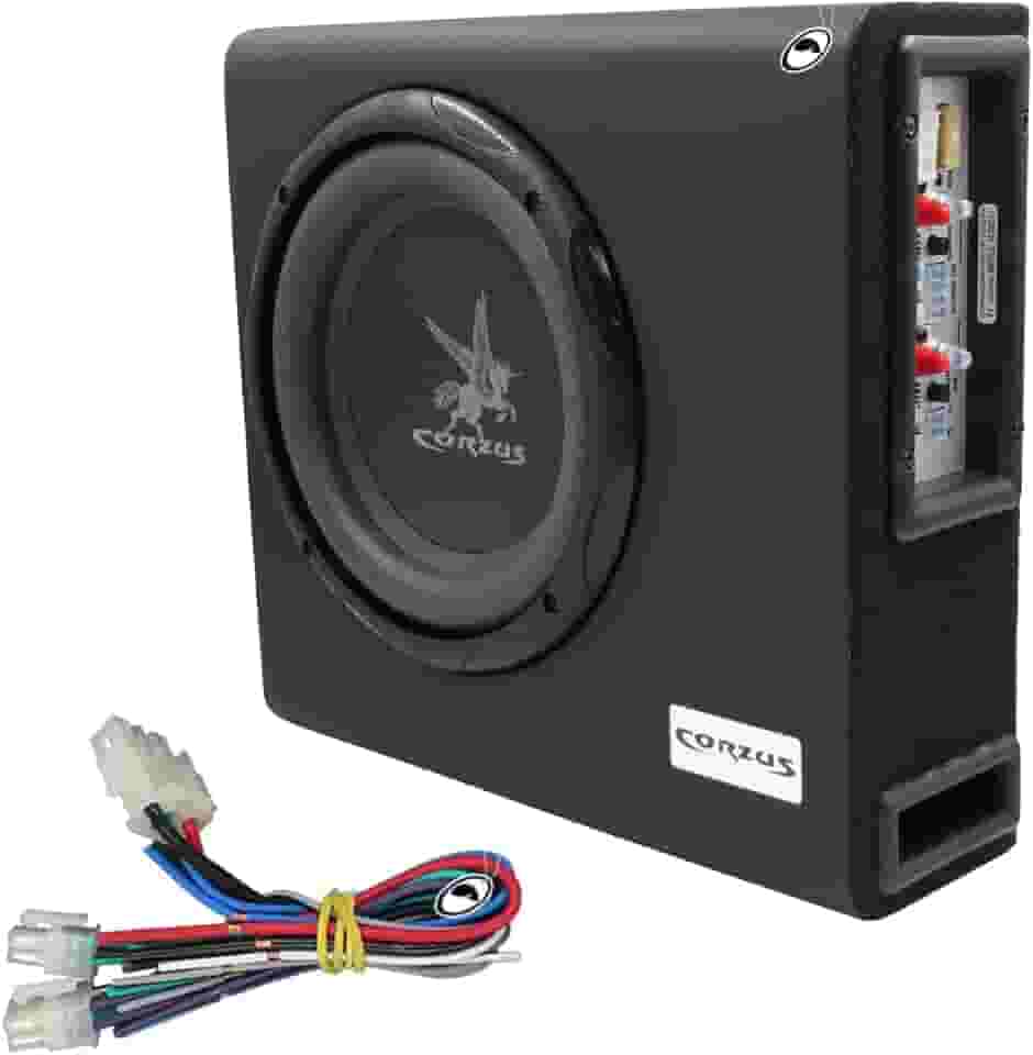 Caixa Amplificada Automotiva Corzus CXMS 303 Mini Slim 3 Canais 350 W RMS