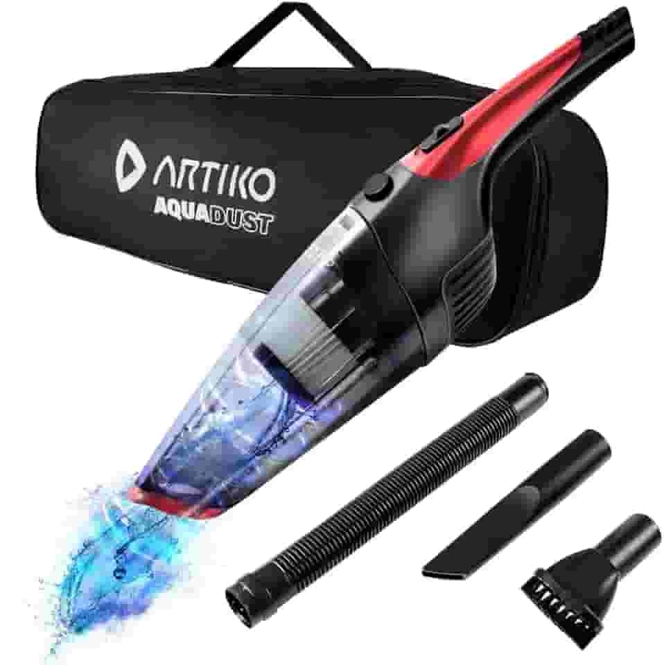 Aspirador De Pó Água e Objetos Sem Fio Portátil Artiko Aquadust Turbo Potente Bivolt Lithium 7.6V