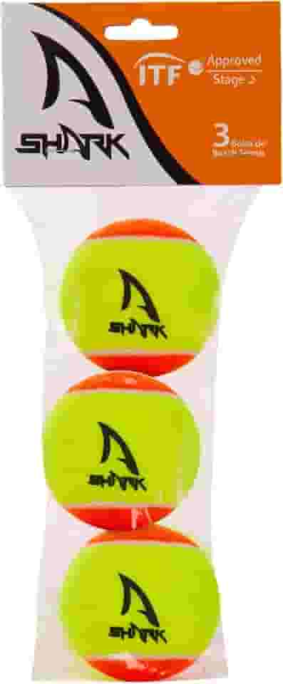 Shark Bola de Beach Tennis, 3 unidades, Amarelo
