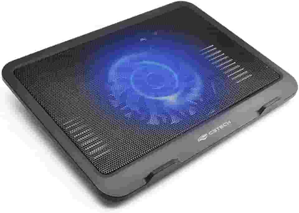 Base Para Notebook C3Tech NBC-11BK 14' Preto - Refrigerada Com Cooler de 140mm com Led Azul Notebooks até 14' com USB adicional