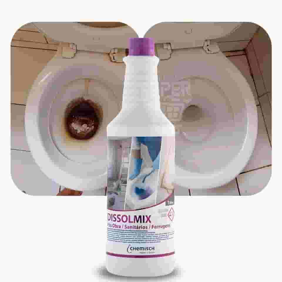 Dissolmix Limpa Vaso Sanitário, Remove Manchas e Marca D'água, 1 Litro