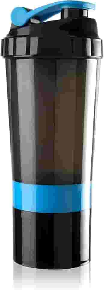 Coqueteleira Shake com Compartimentos Para Suplementos e Cápsulas 600ml – JustGoFit