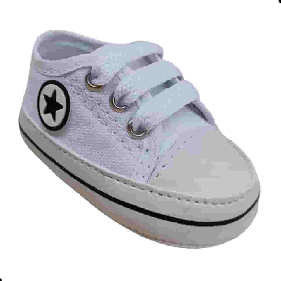 Tênis Star Infantil Unissex Confortável com Cadarço Antiderrapante Palmilha Macia