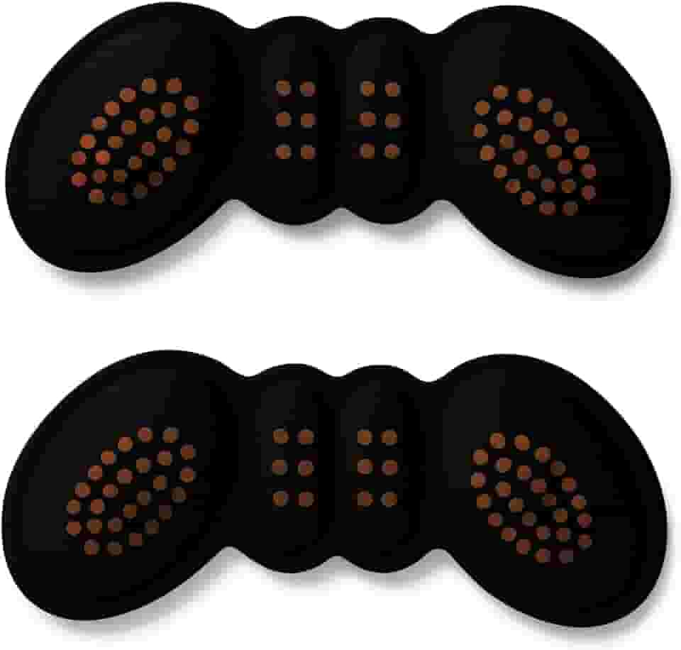 Par Protetor de Calcanhar Ortopédico para Sapatos – 1 Par em Silicone e Tecido – Alívio de Dores, Antibolhas, Conforto Diário e Ajuste Confortável Preto