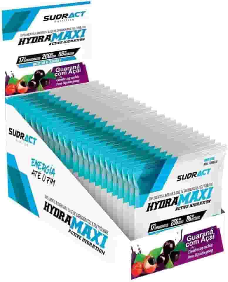 Hydramaxi Isotônico em Pó - 25 Sachês 20g Guaraná com Açaí - Sudract Nutrition, Cor: multi-colored, Tamanho único
