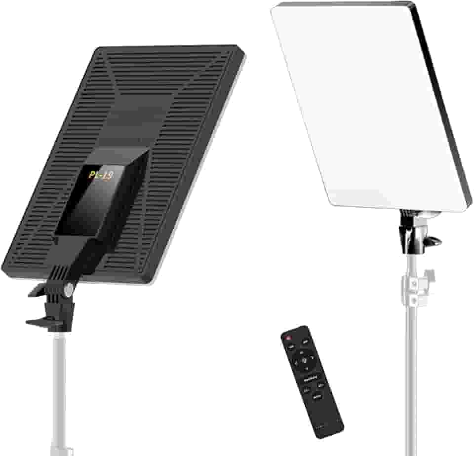 Iluminação para Video, Luz para Gravar Vídeo LED 19" 80W – Iluminação para Vídeo com Temp. 2700-7500K, Controle 2.4G, Ideal para Live, Fotografia e Estúdio