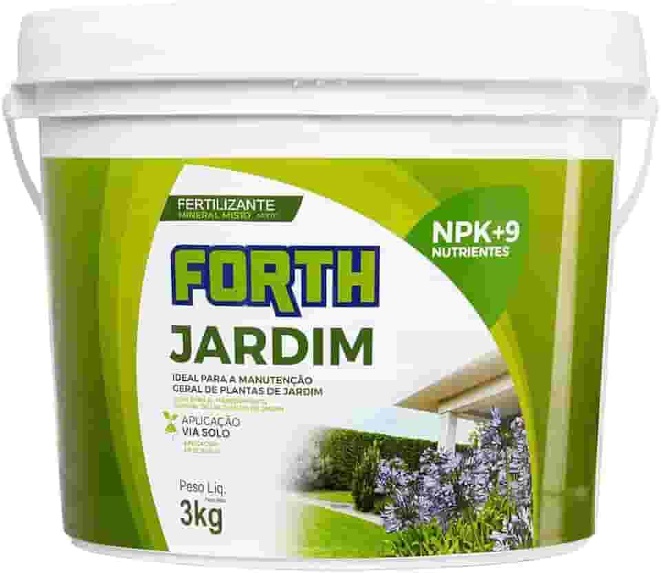 Forth Jardim, Adubo Jardim, Plantas, Fertilizante, Fórmula Granulada, NPK, Gramados, Arbustos, Árvores, Plantas Ornamentais, Balde de 3kg