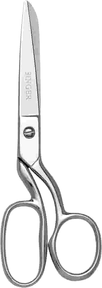 Tesoura para Tecido Singer 7" | Aço Forjado, Corte Preciso e Afiado | Cabo Curvo Ergonômico | Uso Doméstico e Profissional | Tesoura Costura, Alfaiataria, Artesanato, Pequenos Ajustes