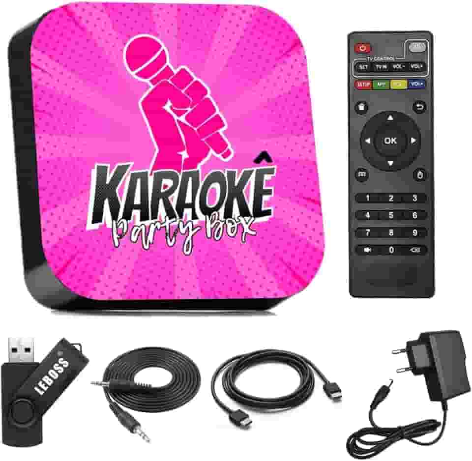 Karaoke Party Box Rosa Com Pontuação +de 1000 Músicas (Não Precisa de Internet)