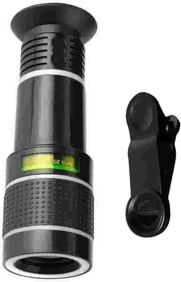 Lente teleobjetiva móvel 20X lente telescópica para smartphone com suporte de clipe para a maioria dos telefones celulares