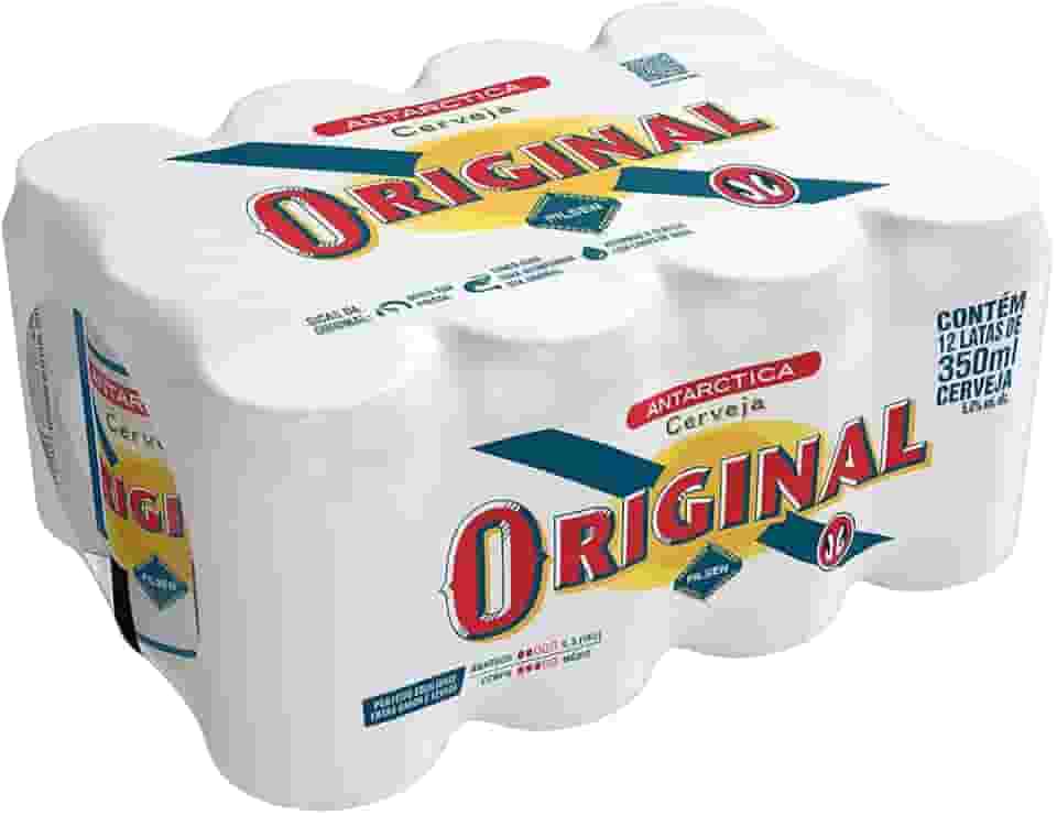 Pack Cerveja Original, Pilsen, 350ml Lata - 12 Unidades