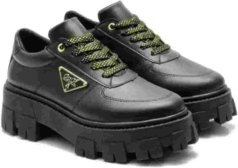 Oxford Tratorado Feminino GuGi 404-GG Plataforma Blogueira Antiderrapante