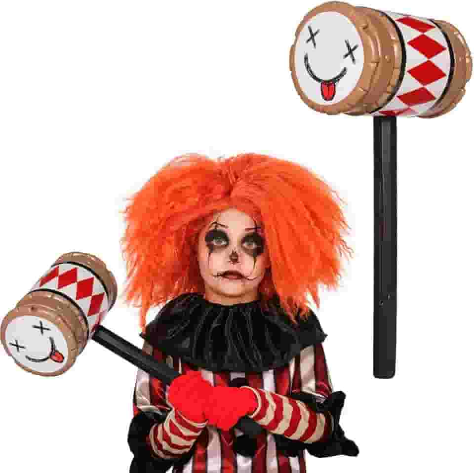 Martelo de Brinquedo pra Fantasia de Palhaço Assassino de Halloween Grande