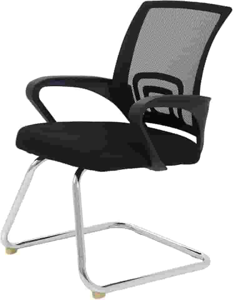 Cadeira de Escritório Interlocutor Detroit Com Base Fixa Preta