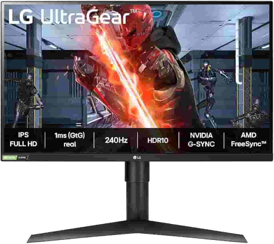 Monitor LG UltraGear 27GN750-27" IPS Full HD, 240Hz, 1ms (GtG), NVIDIA G-Sync, HDMI, USB 3.0 e Ajustes de Inclinação, Preto
