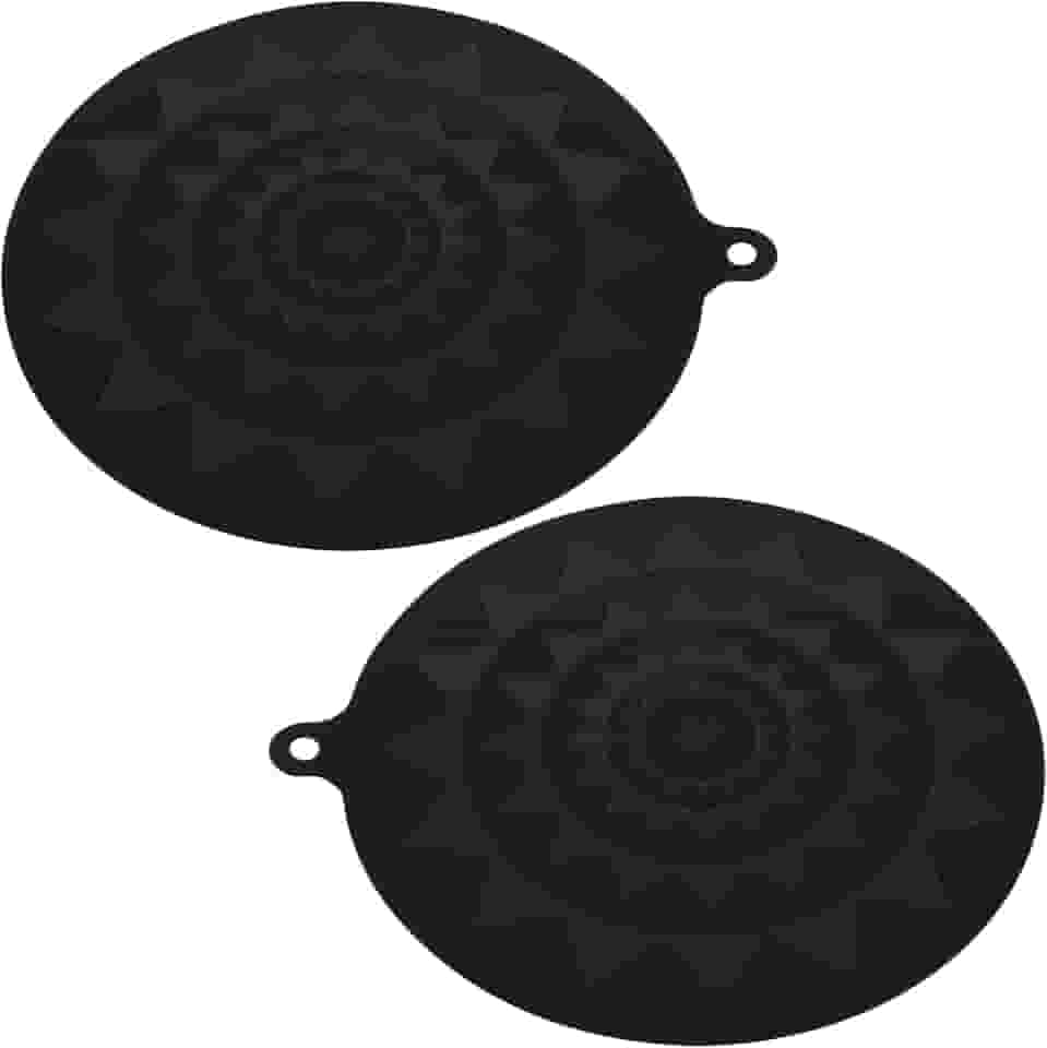 2 peças de silicone termocrômico protetor de placa de indução com gancho antiderrapante capa de fogão de indução antiarranhões reutilizável para fogão de indução de indução