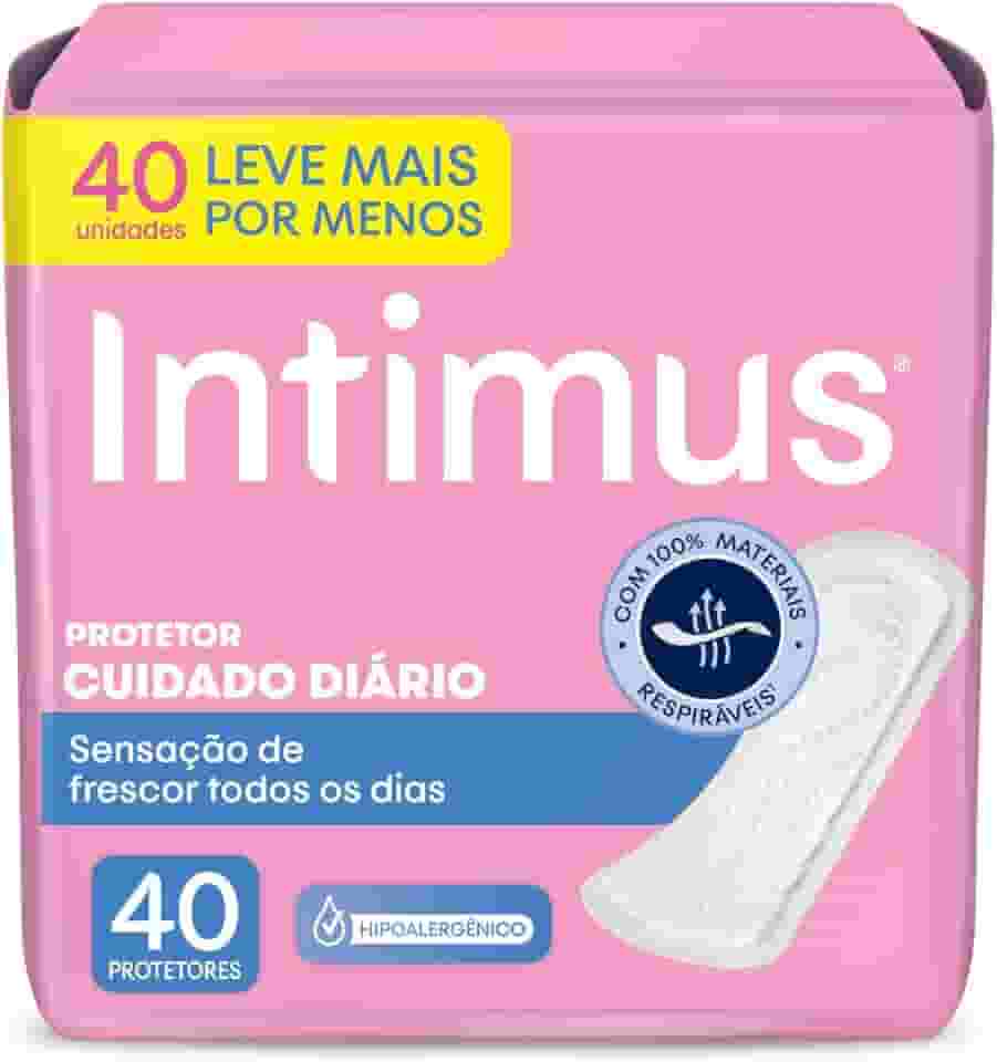 Intimus - Protetor Diário sem Perfume, 40 unidades - Leve 40 Pague 30