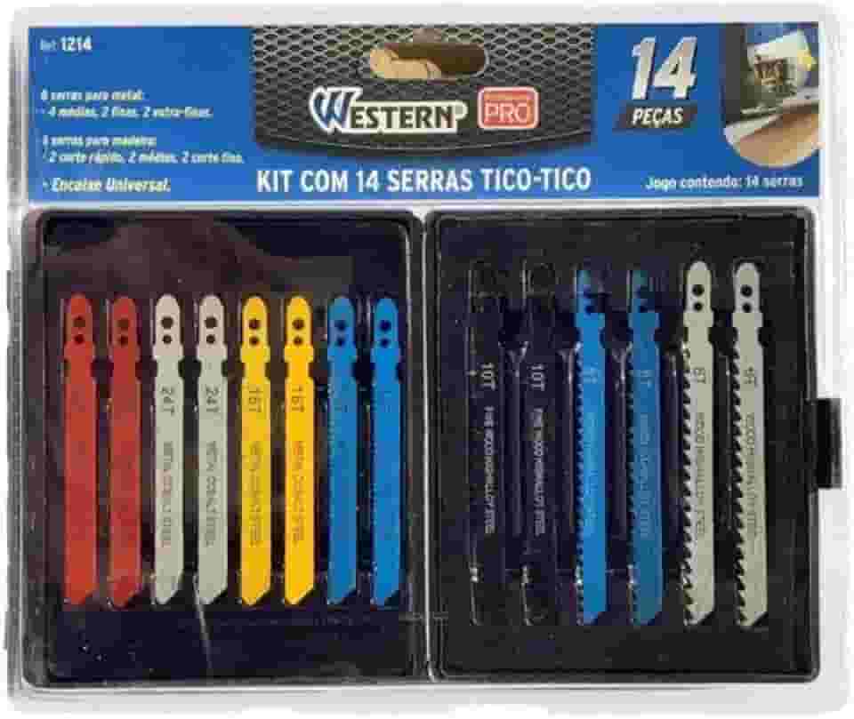 Jogo de Lâminas para Serra Tico-Tico com 14 peças 1214 Western