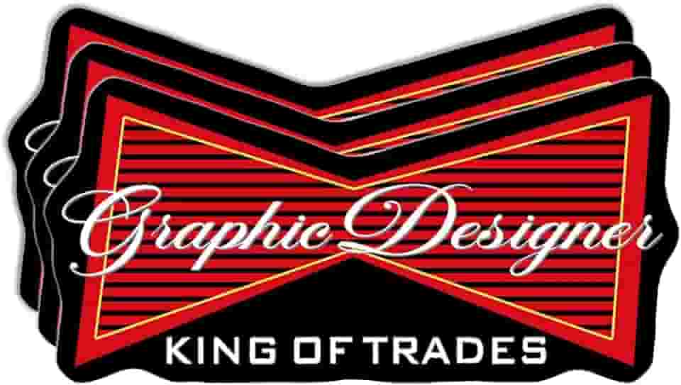 (Pacote com 3) Adesivo de designer gráfico para artista visual profissional criativo, criativo digital, criador de conteúdo, decalque de vinil para laptops, tablets e escritórios, 7,6 cm