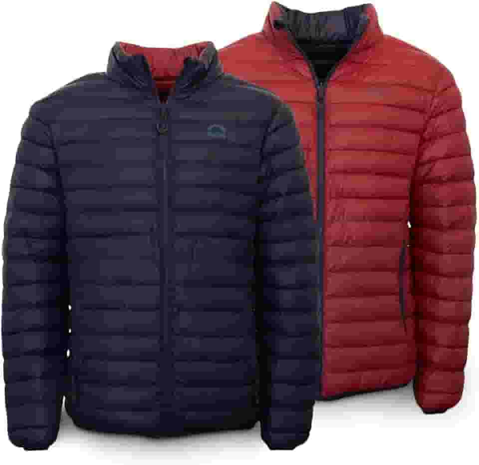 Jaqueta Puffer Goose Down Dupla Face Pluma Ganso Masculina Kailash