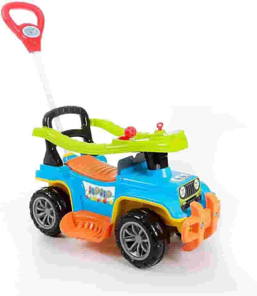 Quadriciclo Infantil, para Menino e Menina, com Haste, Maral, Jip Jip Multicolorido