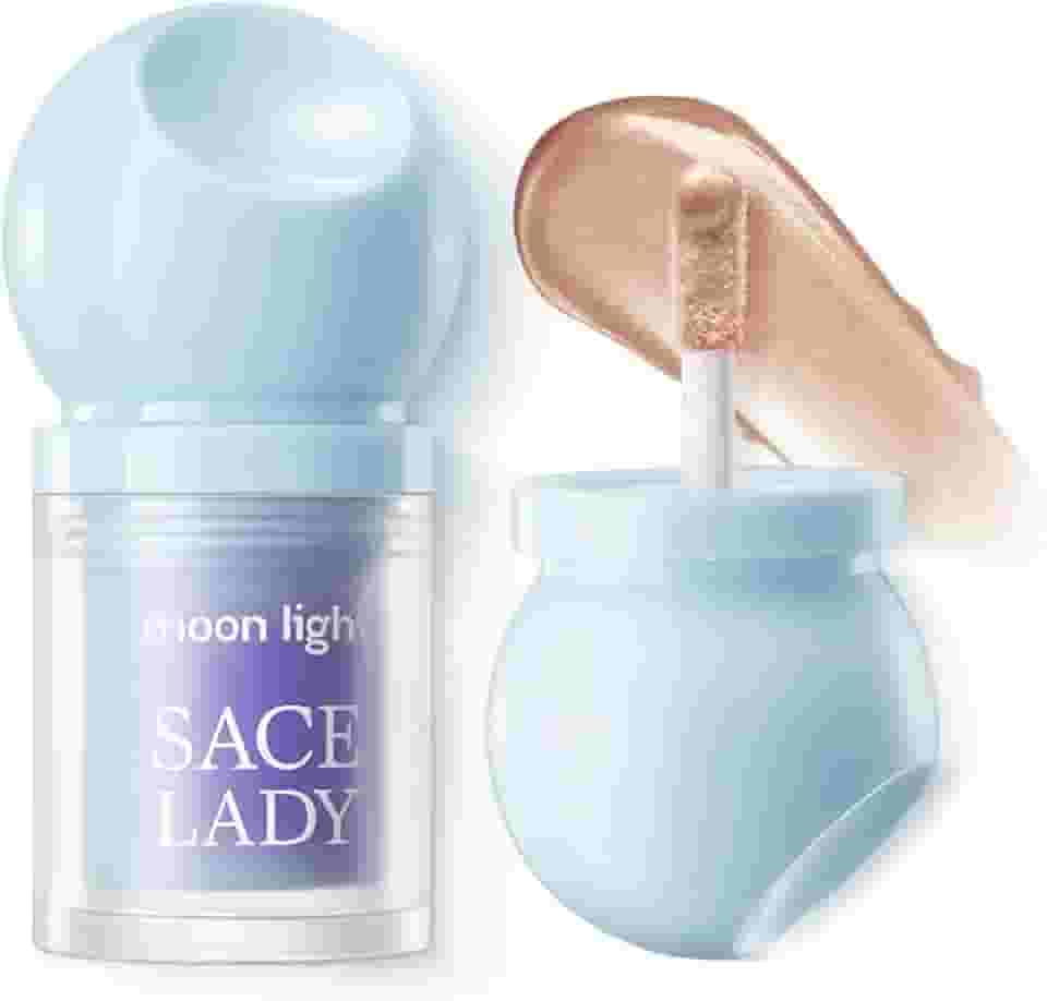 SACE LADY Maquiagem iluminadora, iluminador líquido misturável e de longa duração, creme 3D natural para olhos e lábios (brilho dourado, 3,7 g)