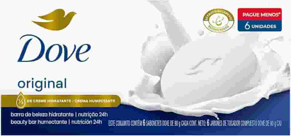 Dove Sabonete em Barra Original 90g 6 Unidades