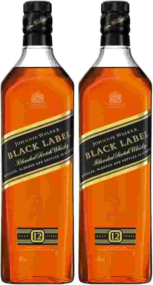 Kit 2 X Whisky Johnnie Walker Black Label 12 Anos 1L