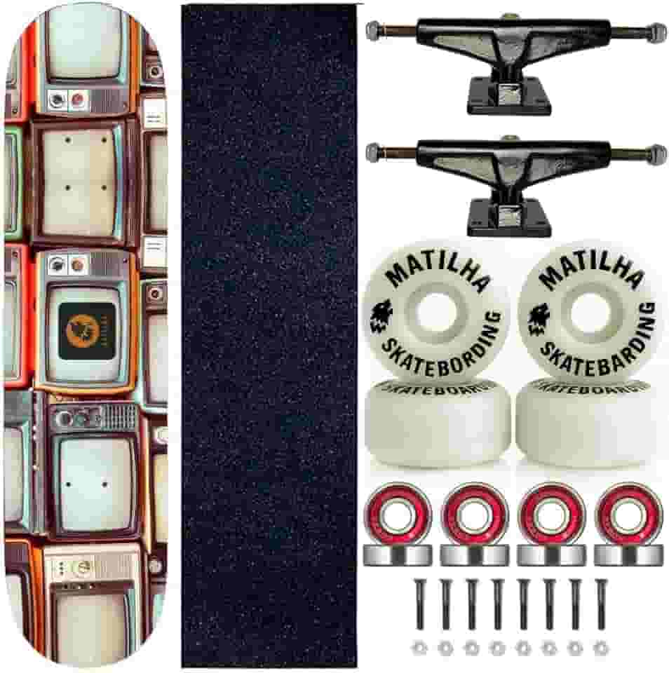 Skate Completo Montado Shape Matilha Skate Television 8.0