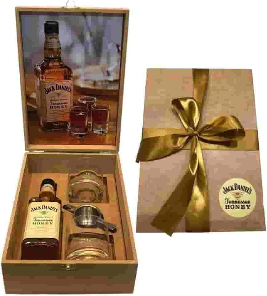 Box Whisky Mel 375ml + 2 Copos + Dosador