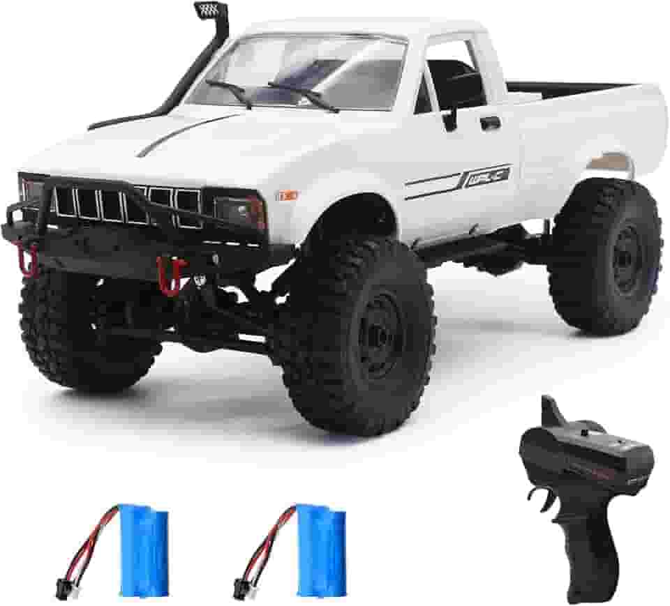 Carro de controle remoto RC Crawler 1/16 Escala 4WD Off-road RC Rock Crawler Toys, acelerador e controle de direção Pickup Truck 2.4Ghz Escalada Veículo Caminhão para Crianças