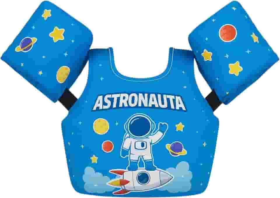 Boia Infantil Tipo Colete (Flutuador) Não Fura, Ajustável, Não-Inflável