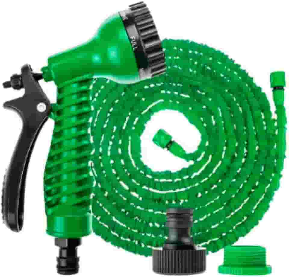 Mangueira Mágica Retrátil Flexível 7 a 30m Elástica Nylon Metal