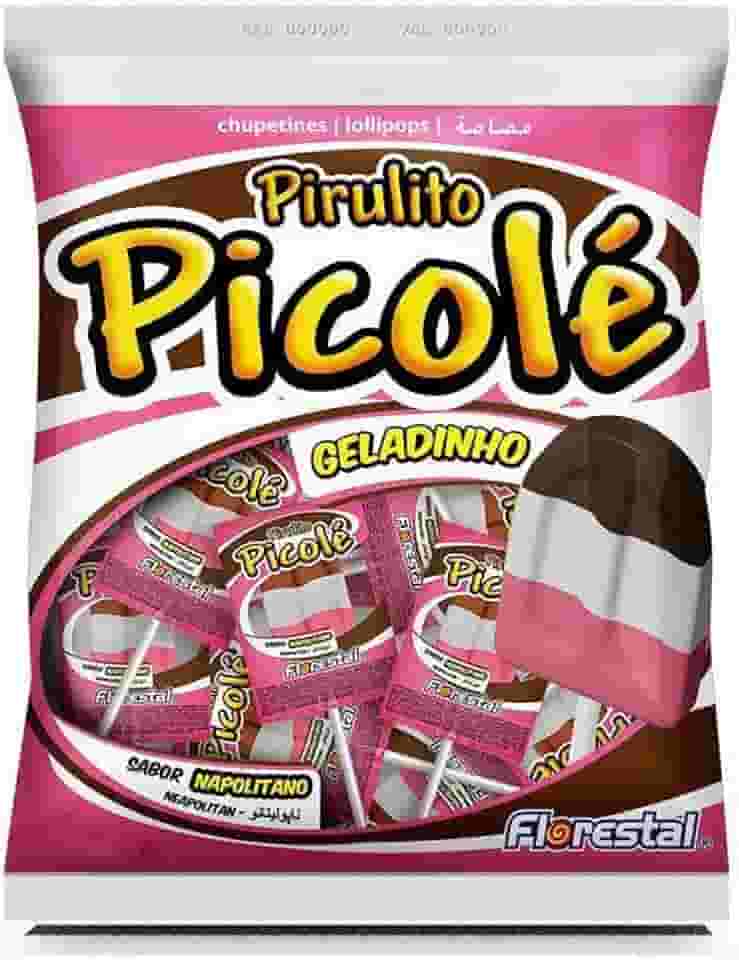 Pirulito Picolé Napolitano C/50un - Florestal