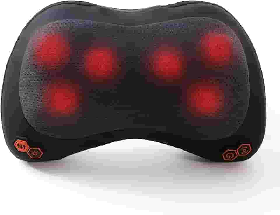 Almofada De Massagem Corporal Aquecimento Shiatsu Confort Relax - BIVOLT