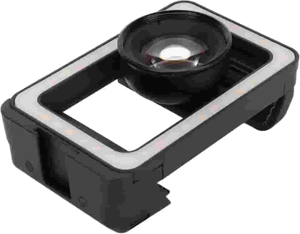 Lente macro para telefone de 100 mm, lente macro de fotografia macro universal 4K HD 10X com luz de preenchimento de LED para fotografia de perto, acessório de lente macro de celular