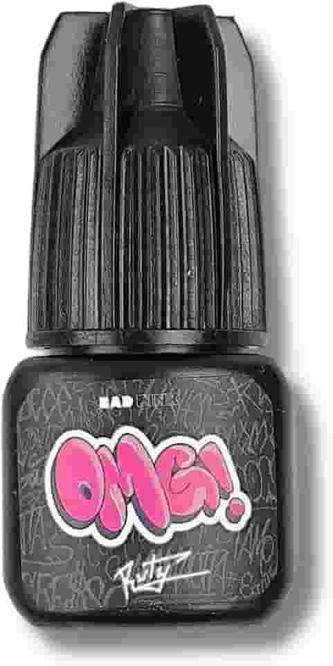 Cola Adesiva OMG 3g Para Extensão De Cílios Hipoalergênica À Prova Dágua Cor Preta Uso Profissional