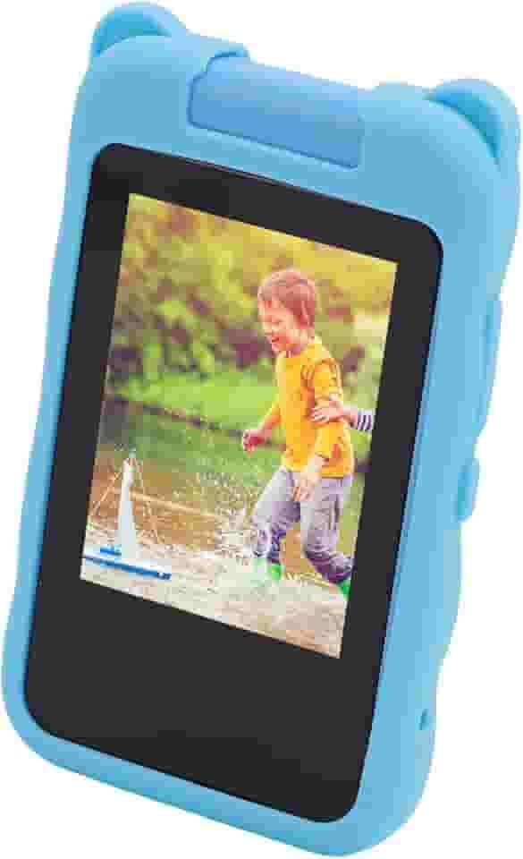 Fabater Brinquedo de Telefone Inteligente 48MP 1080P Câmera Giratória Leitor de Música para Crianças, Tela Sensível Ao Toque Brinquedo de Telefone de Aprendizagem Com Capa de Silicone