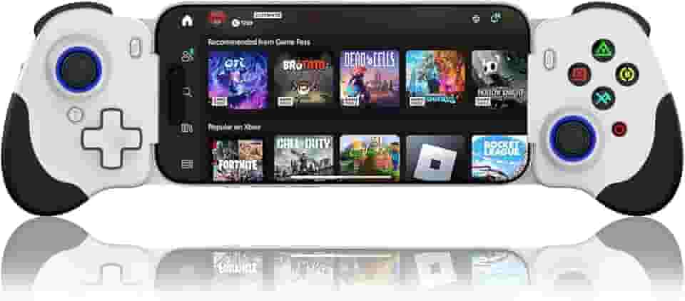 arVin Controle de telefone para Android e iPhone 16/15 Series (USB-C) Controle de jogo móvel para jogos Xbox Cloud, jogo remoto, CODM, PUBG Mobile para Android Gamepad com joystick/gatilho Hall