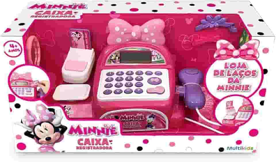Caixa Registradora de Brinquedo Minnie Mouse Rosa - Br1183