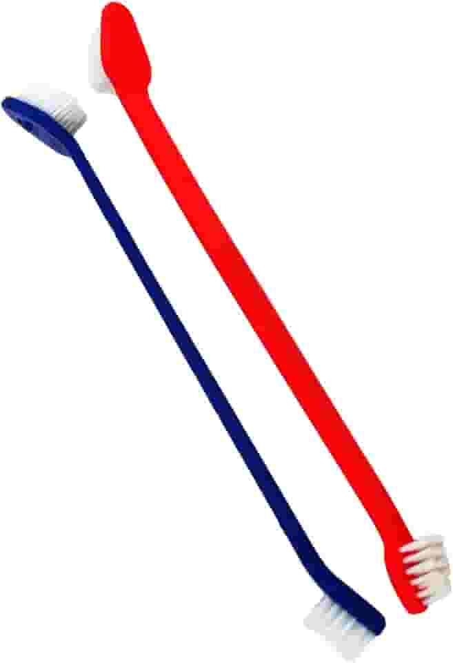 Escova De Dente Cachorro Pet Para Cães E Gatos Com 2 Peças