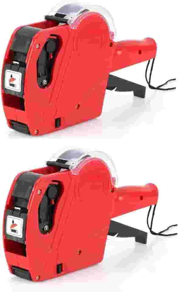 Kit 2 Etiquetadora Precificadora Original Lanmax Mx5500 8 Dígitos Mx5500 Lanmax Refil 22x12mm +refil + Etiquetas Compacta, Leve E Prática, Ela Imprime Até 8 Dígitos Em Uma Única Linha