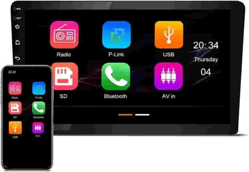 Central Multimídia MP5 9 Polegadas com Android Auto/Apple CarPlay, JR8 - JT30MCAR9