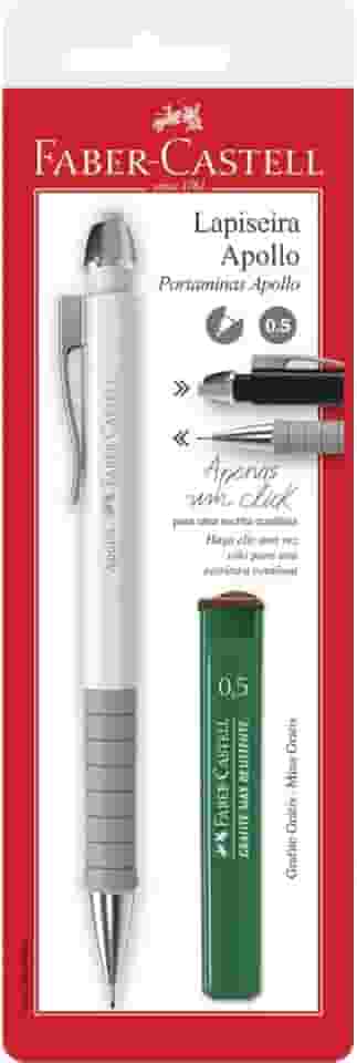 Lapiseira 0.5mm + Grafite, Faber-Castell, Apollo, SM/05LA, Cores Sortidas